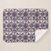 Sherpa Blanket - Lila Quilt-Muster Sherpadecke (Vorderseite (Horizontal))
