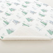 Sherpa Blanket (Medium) - Christmas Trees Pattern Sherpadecke (3/4)