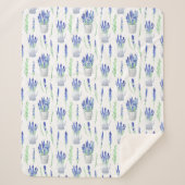 Sherpa Blanket (Medium) - Lavender Pattern Sherpadecke (Vorderseite)