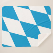 Sherpa Blanket mit der Flagge Bayerns, Deutschland Sherpadecke (Vorderseite (Horizontal))