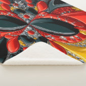 Sherpa Blanket mit Deutschland Colors Design Sherpadecke (3/4)