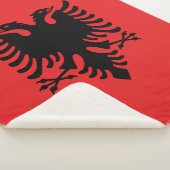 Sherpa Blanket mit Flagge Albaniens Sherpadecke (3/4)