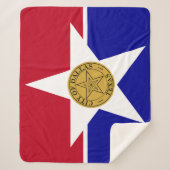 Sherpa Blanket mit Flagge von Dallas Sherpadecke (Vorderseite)