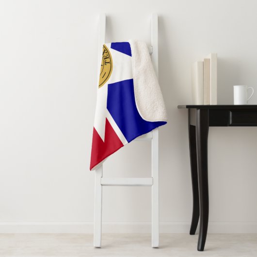 Sherpa Blanket mit Flagge von Dallas Sherpadecke (Beispiel)