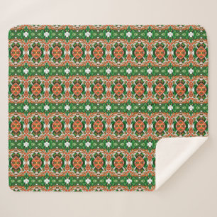 Sherpa Blanket mit Irland Colors Design Sherpadecke