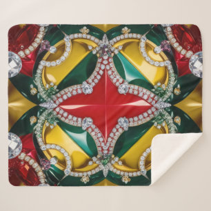 Sherpa Blanket mit Los Angeles Colors Design Sherpadecke