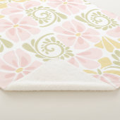 Sherpa Blanket mit modernem Blumendesign. Sherpadecke (3/4)