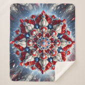 Sherpa Blanket mit norwegischem Farbdesign Sherpadecke (Vorderseite)