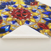 Sherpa Blanket mit rumänischem Farbdesign Sherpadecke (3/4)