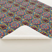 Sherpa Blanket mit rumänischem Farbdesign Sherpadecke (3/4)