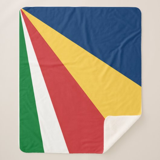 Sherpa Blanket mit Seychelles Colors Design Sherpadecke (Vorderseite)