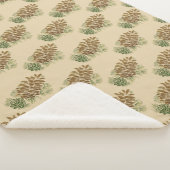 Sherpa Blanket-Pine Cones Sherpadecke (3/4)