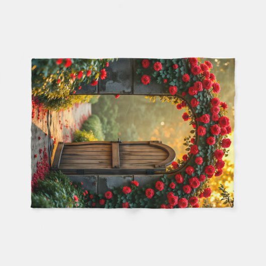 Sherpa Blanket (Rose Path) Fleecedecke (Vorderseite (Horizontal))