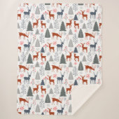 Sherpa Blanket - Skandinavisches Weihnachtsfest Sherpadecke (Vorderseite)