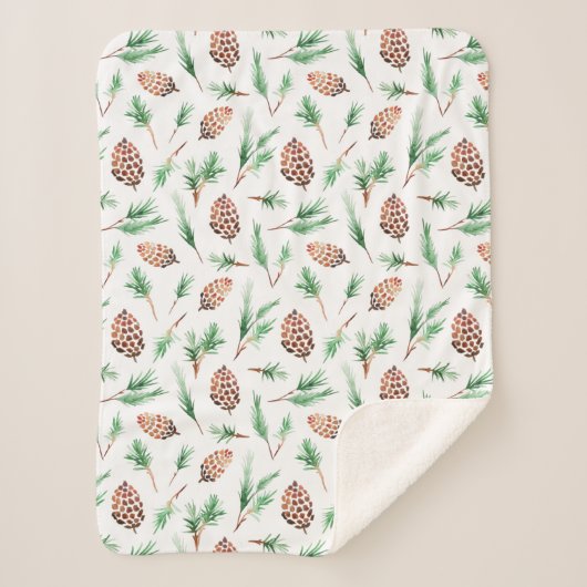 Sherpa Blanket (Small) - Autumn Pattern Sherpadecke (Vorderseite)