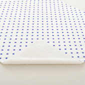 Sherpa Blanket (Small) - Blue Dots Pattern Sherpadecke (3/4)
