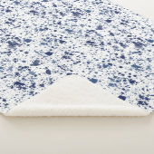 Sherpa Blanket (Small) - Blue & Grey Pattern Sherpadecke (3/4)