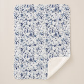 Sherpa Blanket (Small) - Blue & Grey Pattern Sherpadecke (Vorderseite)