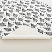 Sherpa Blanket (Small) - Christmas Trees Pattern Sherpadecke (3/4)