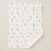 Sherpa Blanket (Small) - Floral Pattern Sherpadecke (Vorderseite)