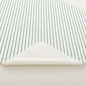 Sherpa Blanket (Small) - Green Stripes Pattern Sherpadecke (3/4)