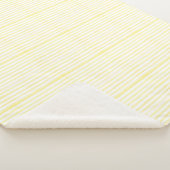 Sherpa Blanket (Small) - Yellow Stripes Pattern Sherpadecke (3/4)