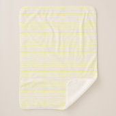 Sherpa Blanket (Small) - Yellow Stripes Pattern Sherpadecke (Vorderseite)