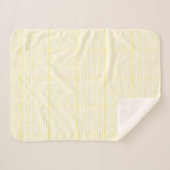 Sherpa Blanket (Small) - Yellow Stripes Pattern Sherpadecke (Vorderseite (Horizontal))