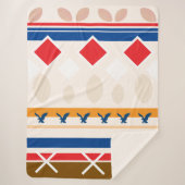 Sherpa Blanket - Teepee Colourful Design Sherpadecke (Vorderseite)