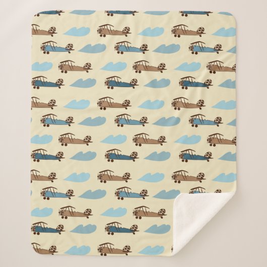 Sherpa Blanket Toy Airplane Sherpadecke (Vorderseite)