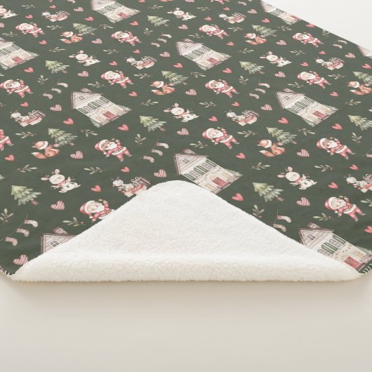 Sherpa Blanket Weihnachtsmuster Sherpadecke (3/4)