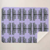 Sherpa Blanket - Willow Grove auf Lavendel Sherpadecke (Vorderseite (Horizontal))