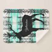 Sherpa Blanket-Yellowstone-Elch Sherpadecke (Vorderseite (Horizontal))