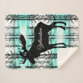 Sherpa Blanket-Yellowstone Elche Sherpadecke (Vorderseite (Horizontal))