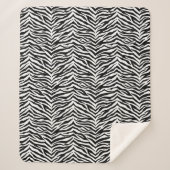 Sherpa Blanket-Zebra Print Sherpadecke (Vorderseite)