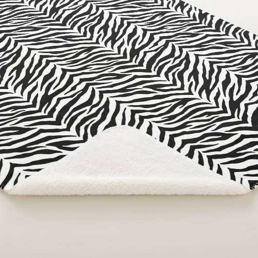 Sherpa Blanket-Zebra Print Sherpadecke (3/4)
