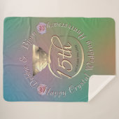 Sherpa Blanket zum 15. Geburtstag von Kristallhoch Sherpadecke (Vorderseite (Horizontal))