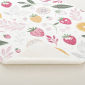 Sherpa BlanketCozy Fruit Garden – Large Sherpa Bla Sherpadecke (3/4)