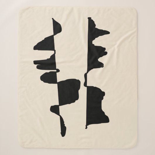 Sherpa-Decke Abstract Dual Face Sherpadecke (Vorderseite)