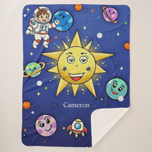 Sherpa-Decke Childhood Dreams, groß 152x203 cm Sherpadecke (Vorderseite)