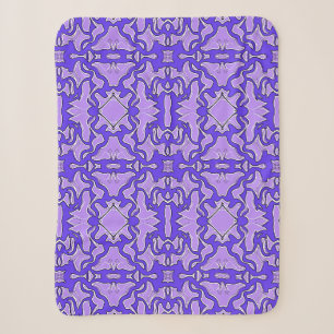 Sherpa-Decke Ein elegantes blau-lila Muster Sherpadecke