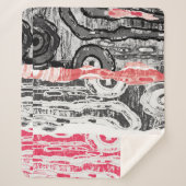 Sherpa-Decke – Friction Lands abstraktes Design Sherpadecke (Vorderseite)