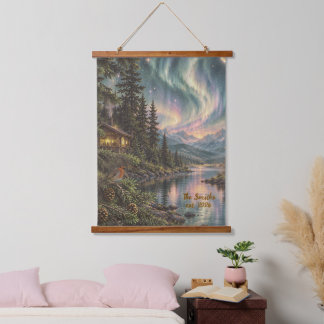 Sherpa-Decke für Paare. Sterne Decke Wandteppich Mit Holzrahmen