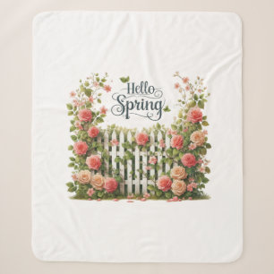 Sherpa-Decke – Hello Spring Floral Sherpa-Decke Sherpadecke