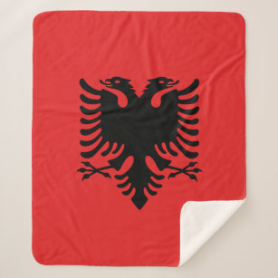 Sherpa Decke mit Flagge von Albanien Sherpadecke