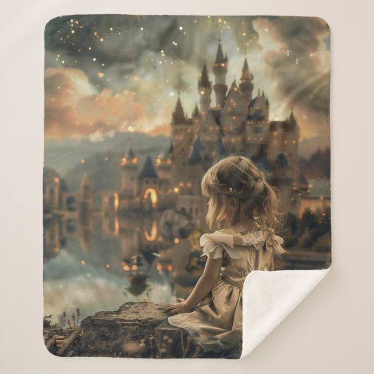 Sherpa Deken met Princess Elly Print - Warm en Bet Sherpadecke (Vorderseite)