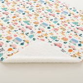 Sherpa Fleece Blanket mit spielerischem Muster Sherpadecke (3/4)