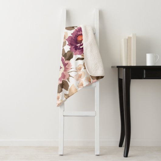 Sherpa Fleece Blanket - Summer Blossom Design Sherpadecke (Beispiel)
