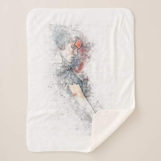 Sherpa Frau Sherpadecke (Vorderseite)