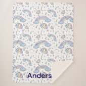 Sherpa Rainbow Blanket Sherpadecke (Vorderseite)